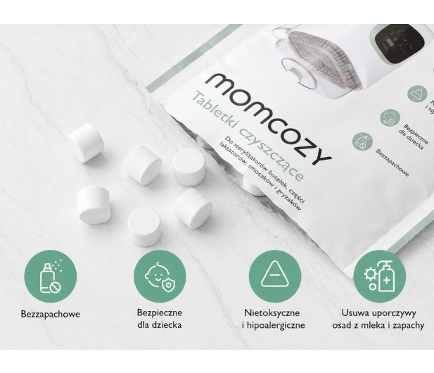 MOMCOZY Tabletki do mycia butelek BS03, do zmywarki - 1595194 - zdjęcie 2